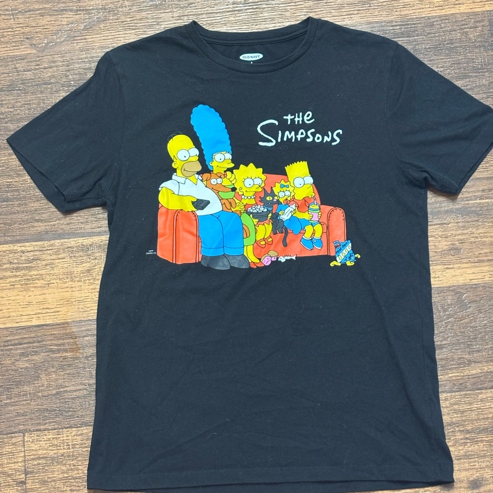 Old Navy Black The Simpsons Family Graphic Tee